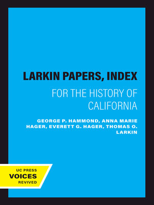 cover image of The Larkin Papers, Index